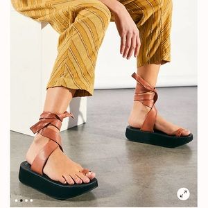 Free people flora flatform wrap sandal